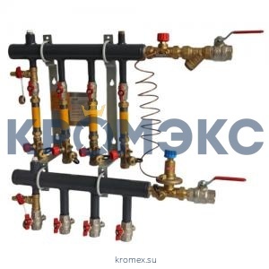 Узел коллекторный этажный сталь Ду 50 для учёта расхода ТЭ TDU.3 2 вых DN50-2R-32-APT25-MNT15 прав Danfoss 150U0974 Узел коллекторный этажный сталь Ду 50 для учёта расхода ТЭ TDU.3 2 вых DN50-2R-32-APT25-MNT15 прав Danfoss 150U0974