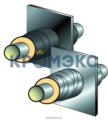 Неподвижная изолированная опора Ст 89-295x16 1-ППУ-ПЭ. Неподвижная изолированная опора Ст 89-295x16 1-ППУ-ПЭ.