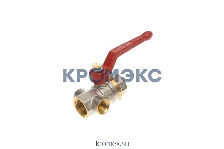 Шаровой полнопроходной кран BVR-DR DN15 PN40 , Т= 110 °С, ВР, со спускным элементом и заглушкой, латунь, Ридан 065B8216R Шаровой полнопроходной кран BVR-DR DN15 PN40 , Т= 110 °С, ВР, со спускным элементом и заглушкой, латунь, Ридан 065B8216R