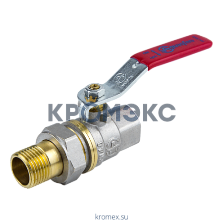 Кран шаровой латунь никель 1006 Euro Ду 40 Ру16 ВР/"американка" полнопроходной рычаг Aquasfera 1006-05 Кран шаровой латунь никель 1006 Euro Ду 40 Ру16 ВР/"американка" полнопроходной рычаг Aquasfera 1006-05