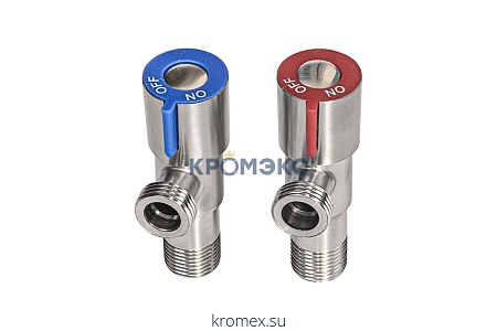 Комплект кранов бытовых угловых G1/2" Ру10 НР керамическая кран-букса RM-L ATS-1212-2 Комплект кранов бытовых угловых G1/2" Ру10 НР керамическая кран-букса RM-L ATS-1212-2