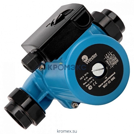 Насос циркуляционный с мокрым ротором WCP 25-40G 130мм PN10 230B/50Гц с гайкой Wester WCP25-40G130 Насос циркуляционный с мокрым ротором WCP 25-40G 130мм PN10 230B/50Гц с гайкой Wester WCP25-40G130