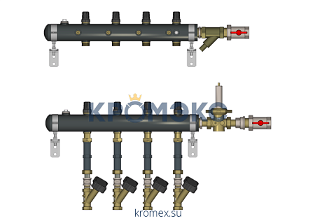Узел распределительный этажный, TDU.5R DN50-6R-25-APT20-MNT15, Ридан 162L2060R Узел распределительный этажный, TDU.5R DN50-6R-25-APT20-MNT15, Ридан 162L2060R
